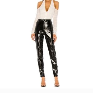 I AM GIA Nikole black high waist leather pant/ leggings size extra small xs